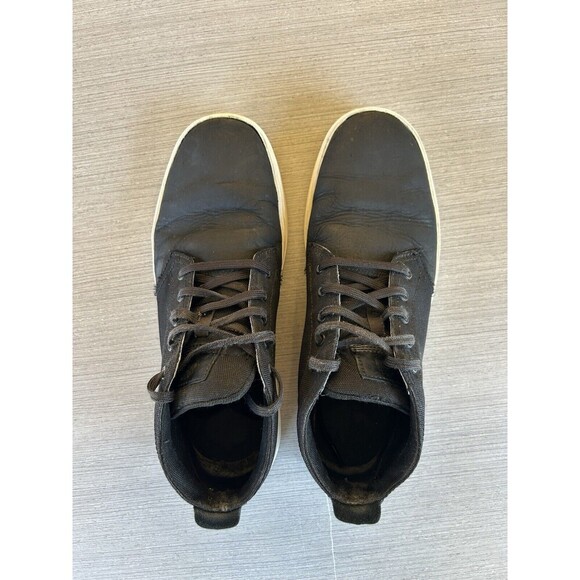 Timberland Davis Chukka Black Leather Canvas Lace Up Boot Men’s Size 9.5 GUC! - Picture 2 of 10